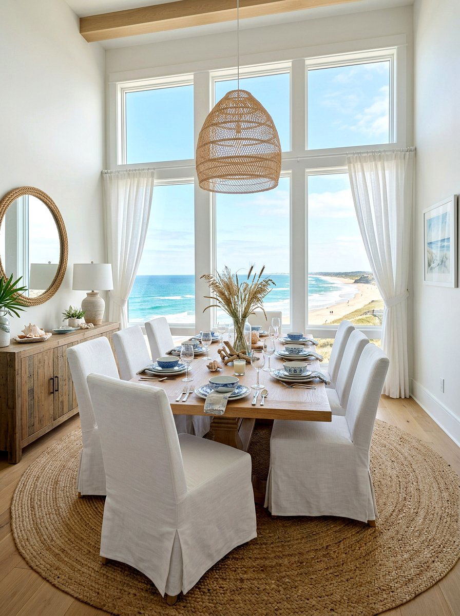 Coastal dining room - 30 Nancy Meyers dining room ideas