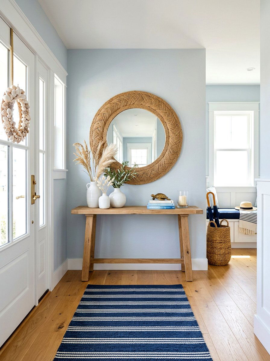 Coastal entryway - 30 summer foyer decor ideas