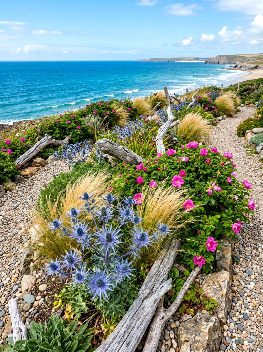 Coastal garden border - 30 backyard border planting ideas