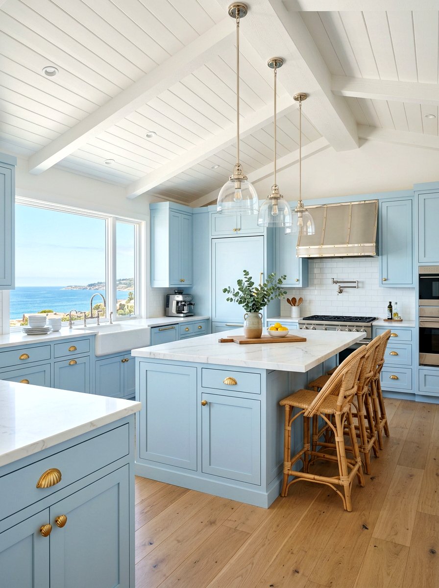 Coastal kitchen mixed metals - 30 mixed metal kitchen ideas