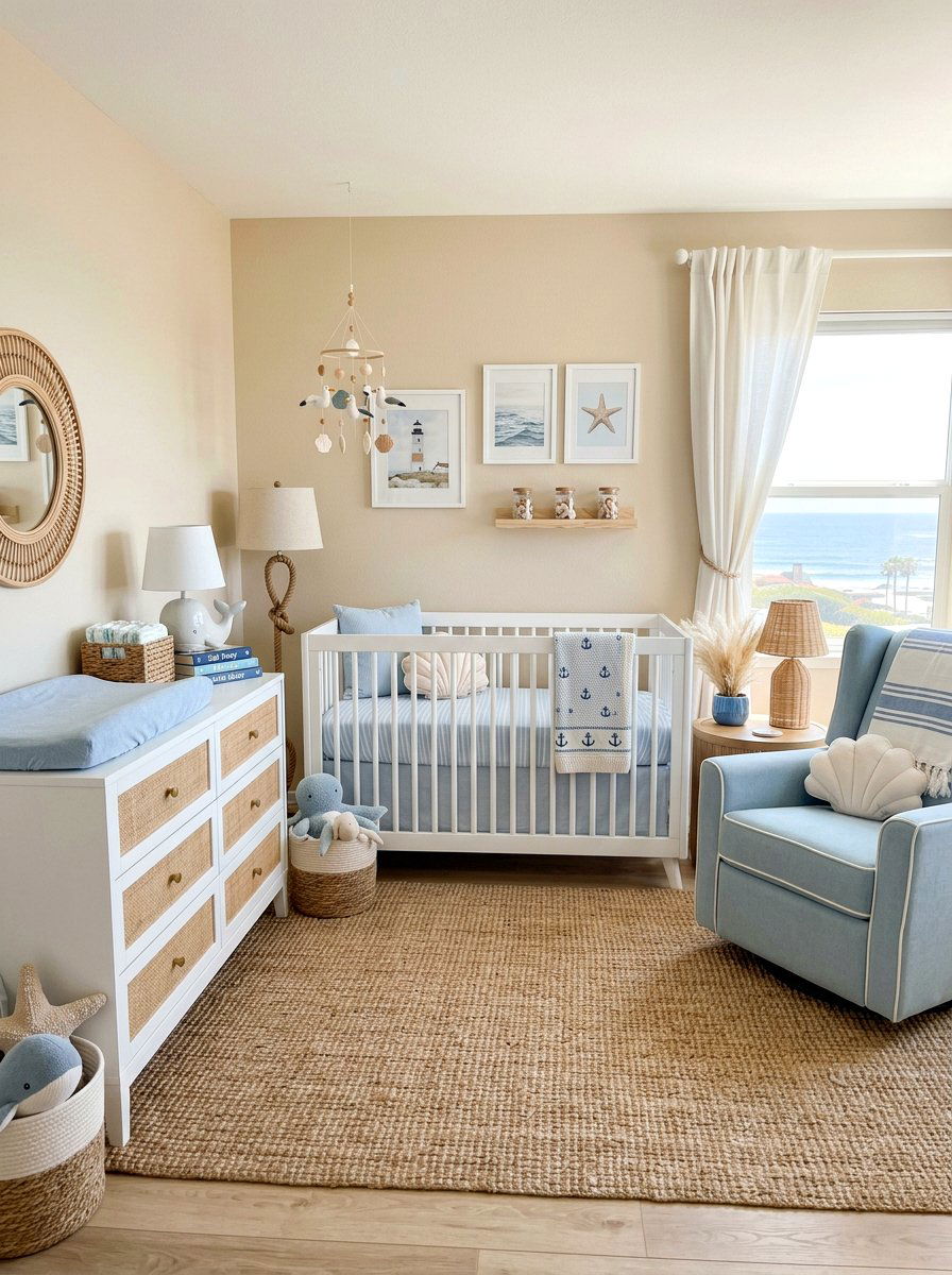 Coastal nursery - 30 collected nursery decor ideas