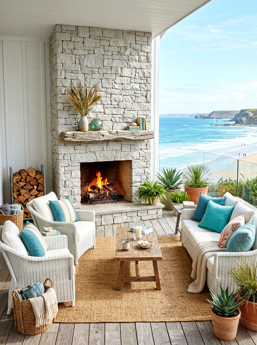 Patio Fireplace Lounge Ideas: 30 Cozy Sets for Outdoor Nights