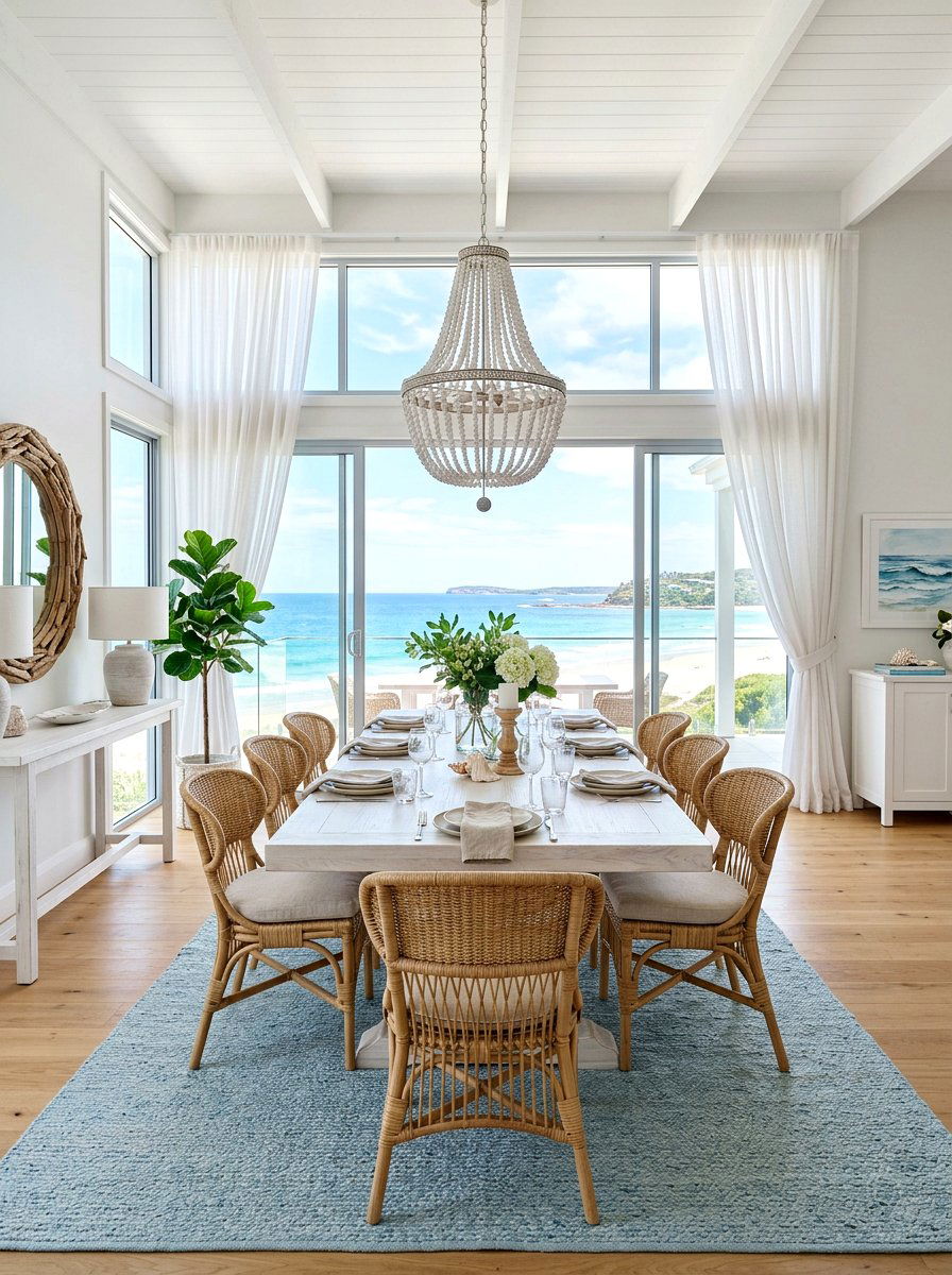 Coastal rectangular dining room - 30 rectangular dining room ideas