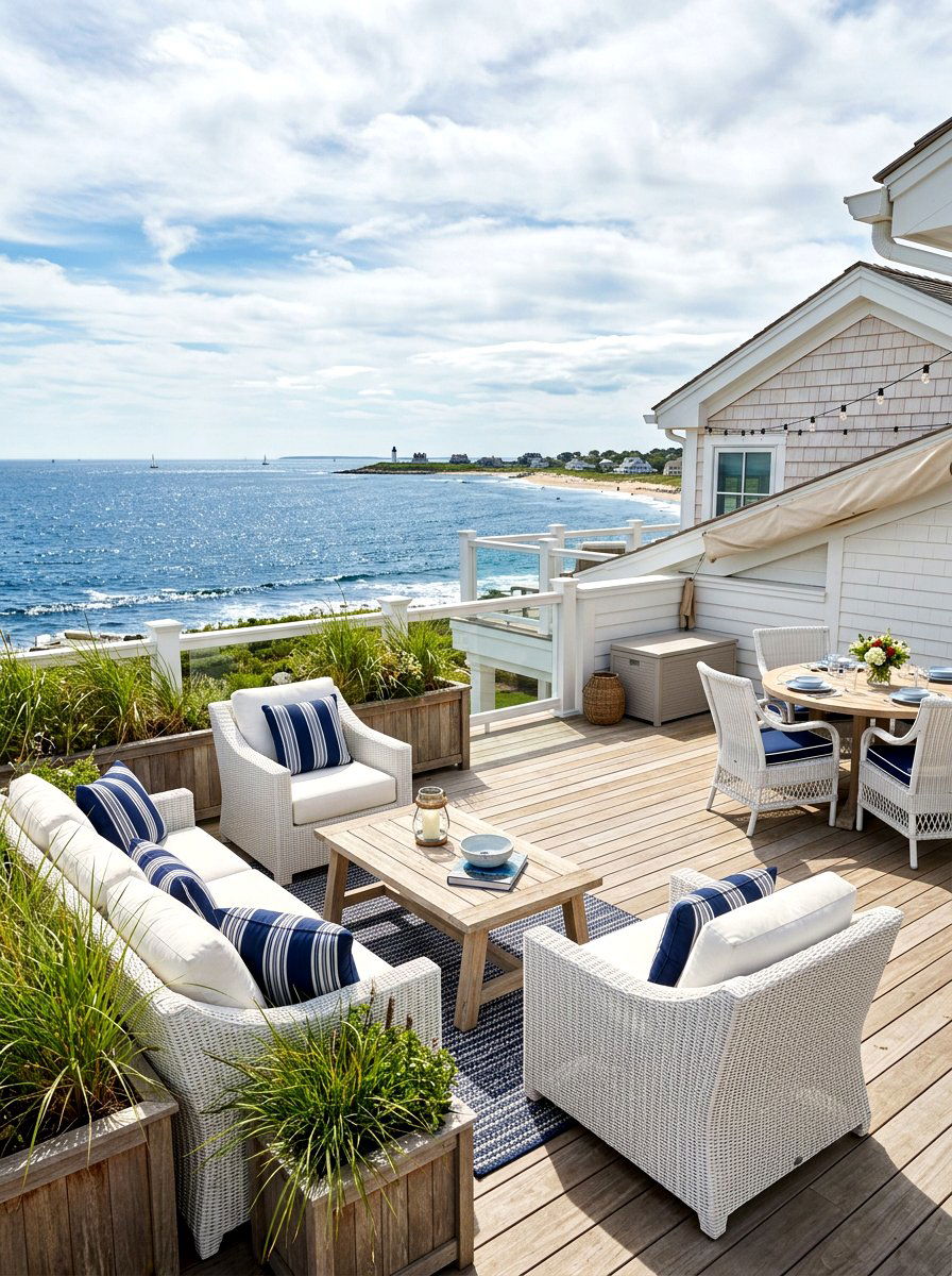 Coastal rooftop deck - 30 rooftop deck lounge ideas