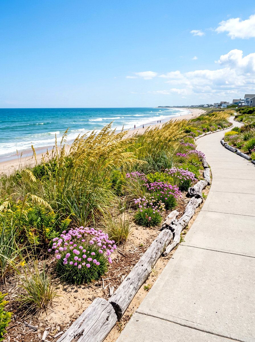 Coastal sidewalk garden style - 30 sidewalk garden ideas