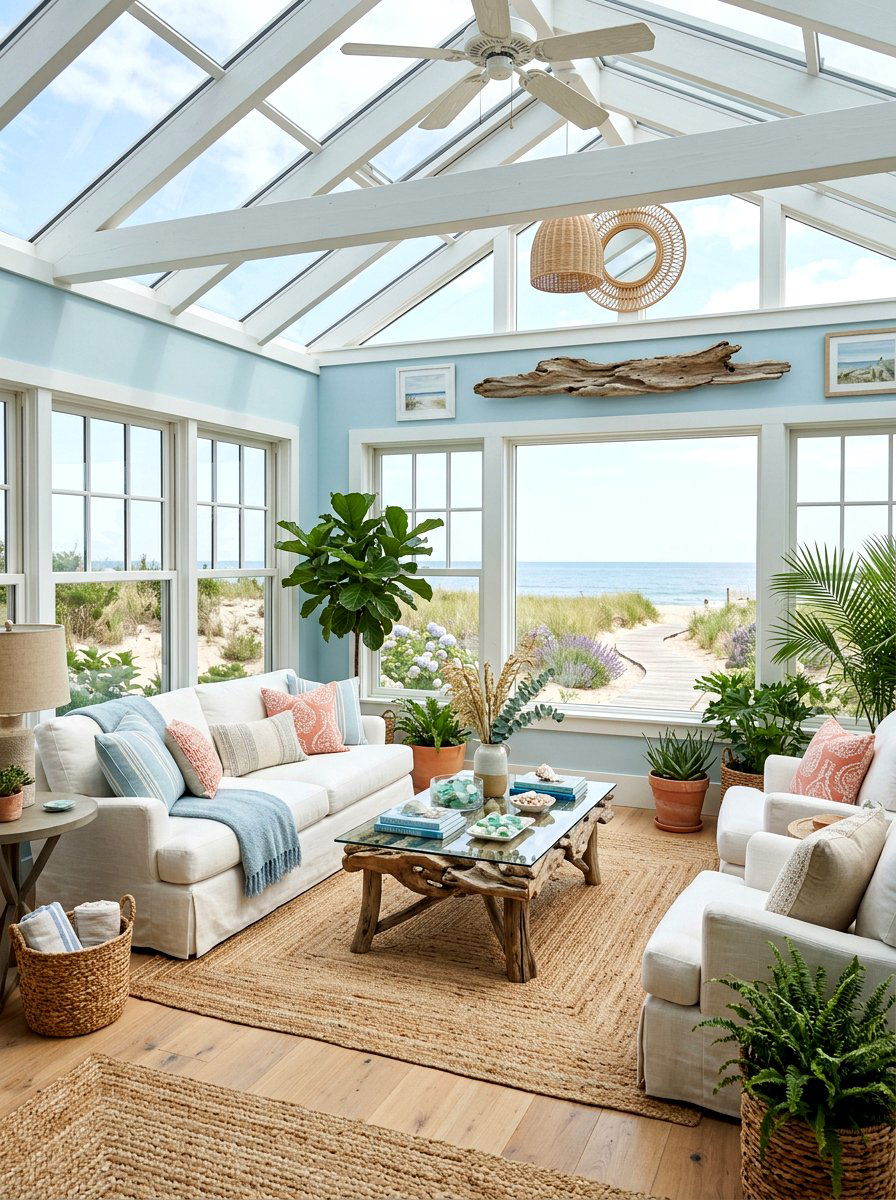 Coastal style conservatory - 30 conservatory ideas