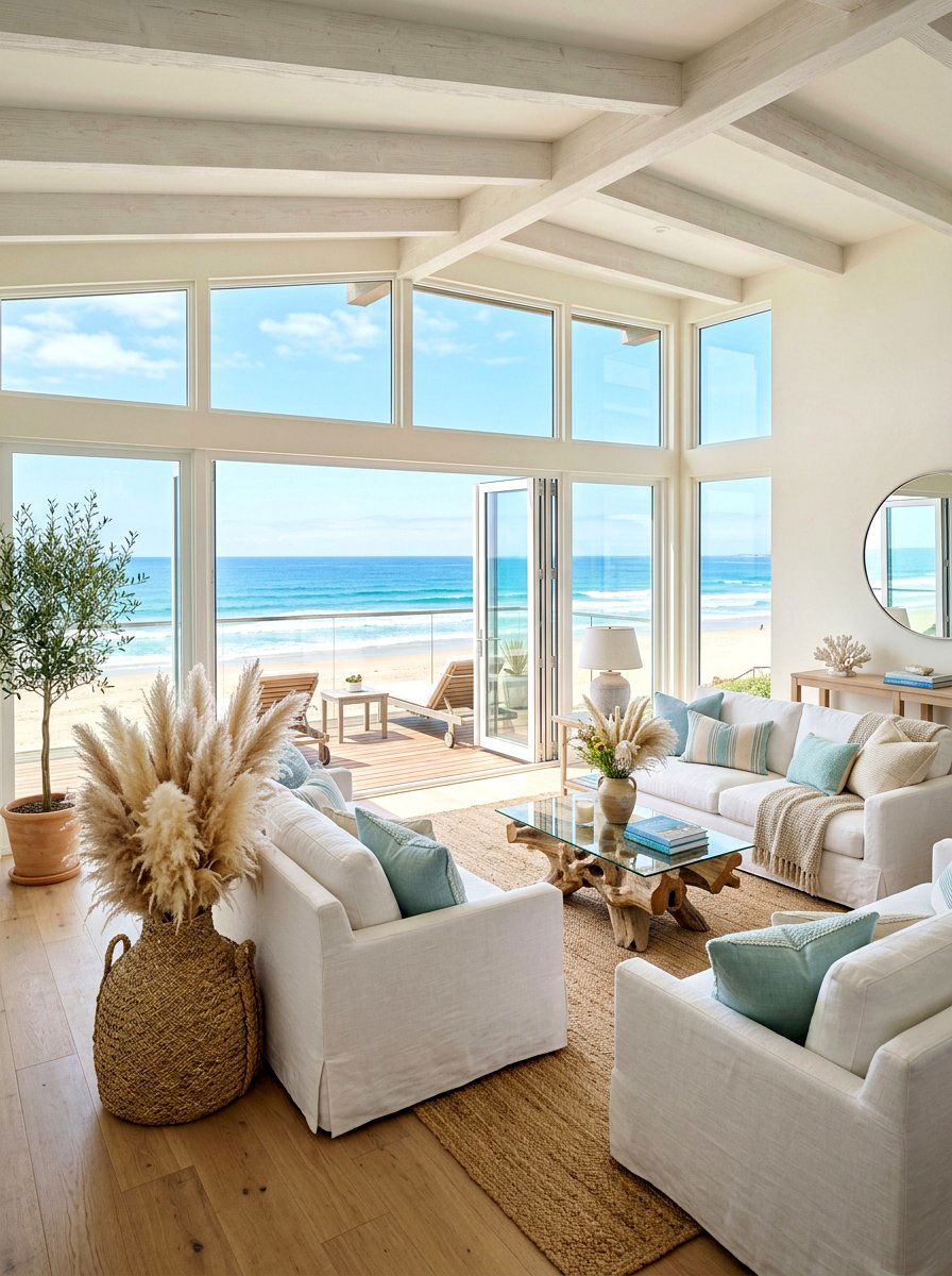 Coastal style pampas grass decor - 30 pampas grass decor ideas