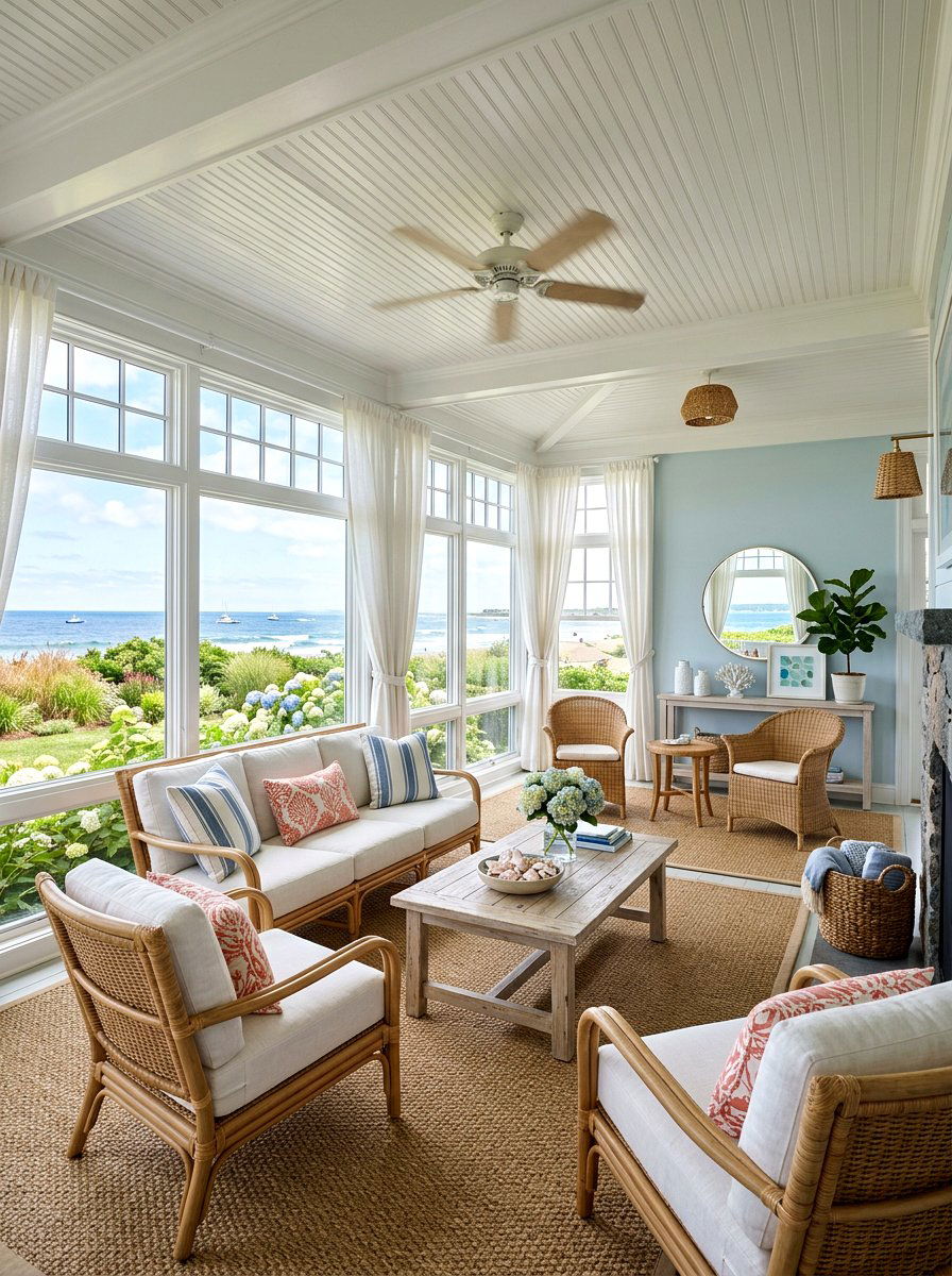 Coastal sunroom - 30 modern sunroom ideas