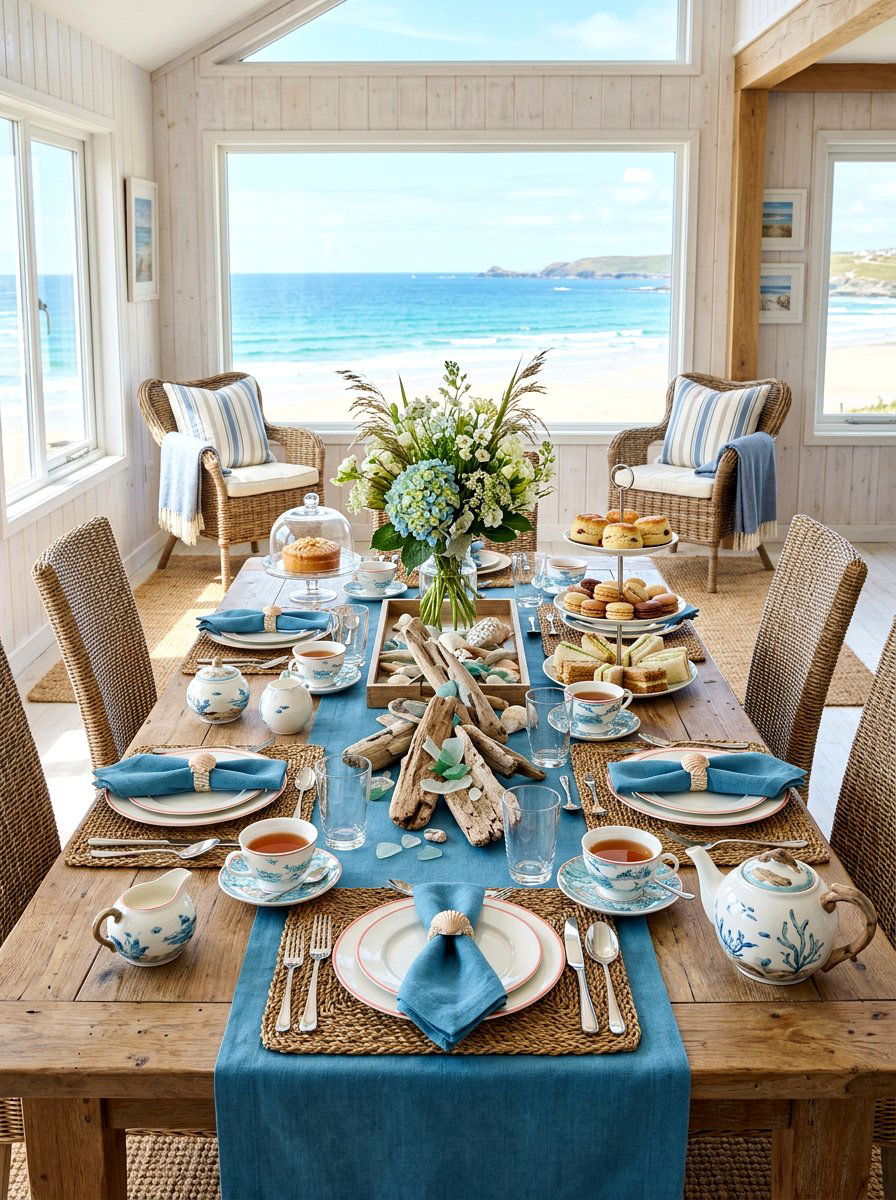 Coastal tea party - 30 tea party table ideas