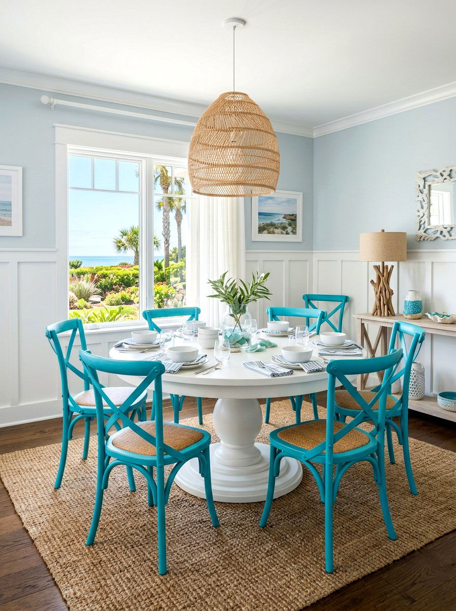 Coastal white wall trim - 30 dining room wall molding ideas