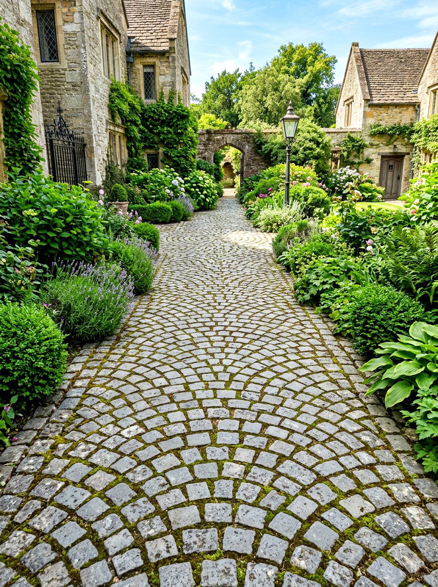 Cobblestone Path - 30 French country garden ideas