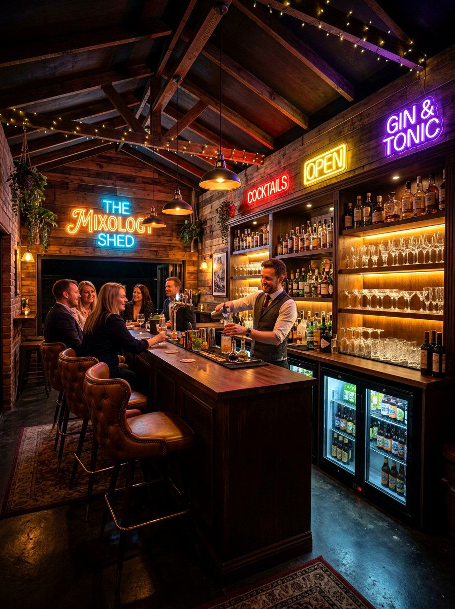 Cocktail Bar Shed - 30 she shed ideas