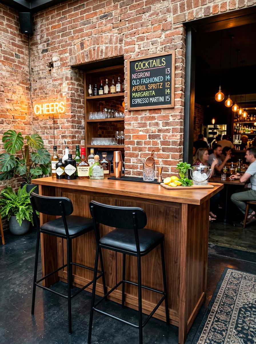 Cocktail bar corner - 30 evening patio party ideas