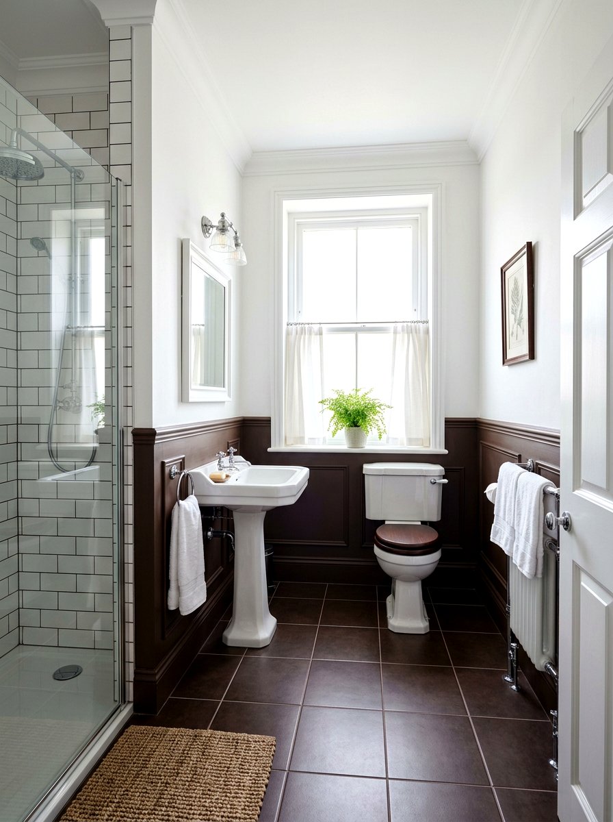 Cocoa Brown And White Bathroom - 30 cocoa brown bathroom ideas