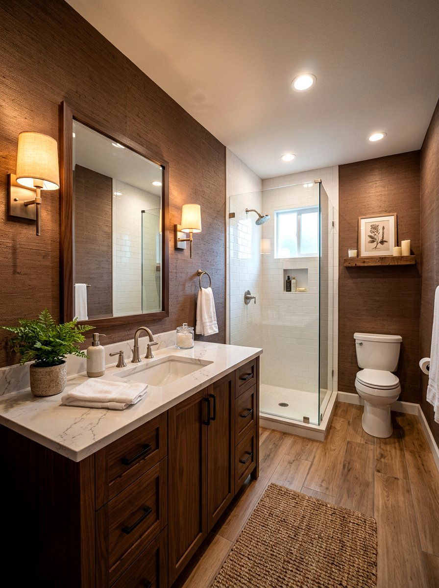 Cocoa Brown Bathroom Wallpaper - 30 cocoa brown bathroom ideas
