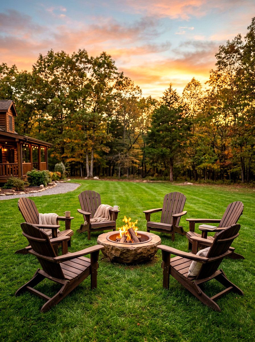 Cocoa Wood Adirondack Chair Circle - 30 cocoa patio furniture ideas
