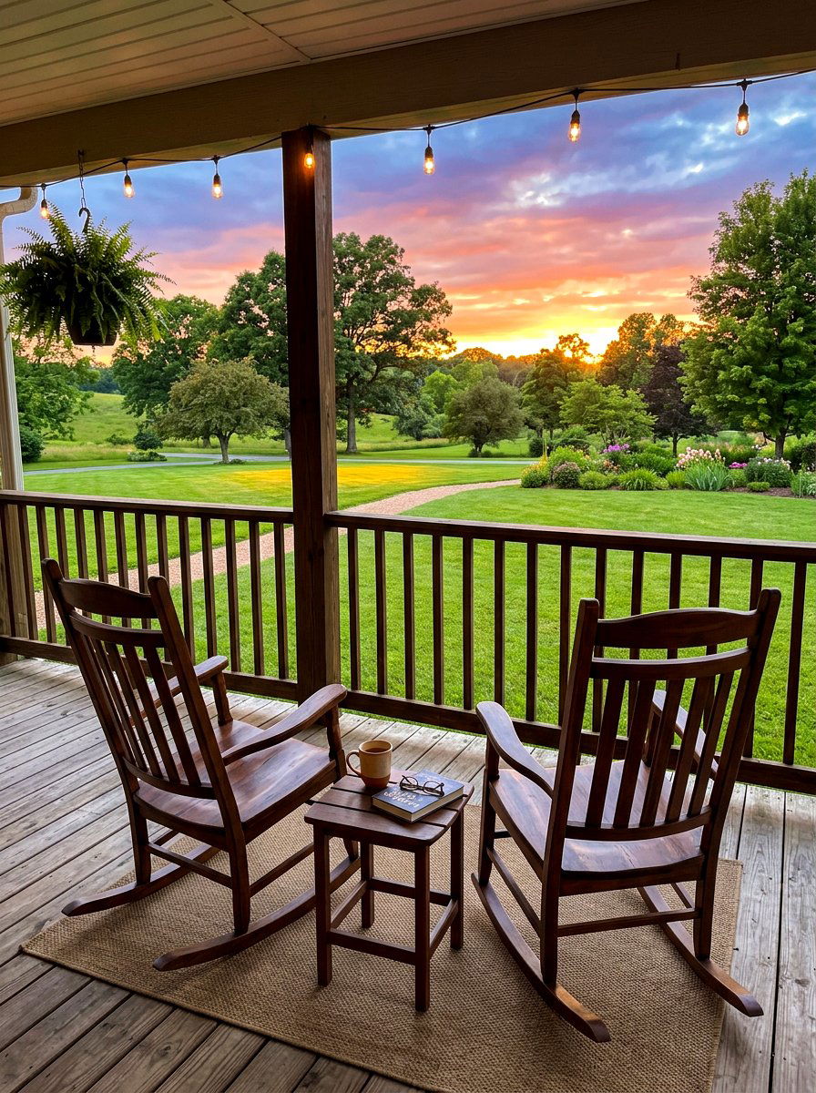 Cocoa Wood Rocking Chair Porch - 30 cocoa patio furniture ideas