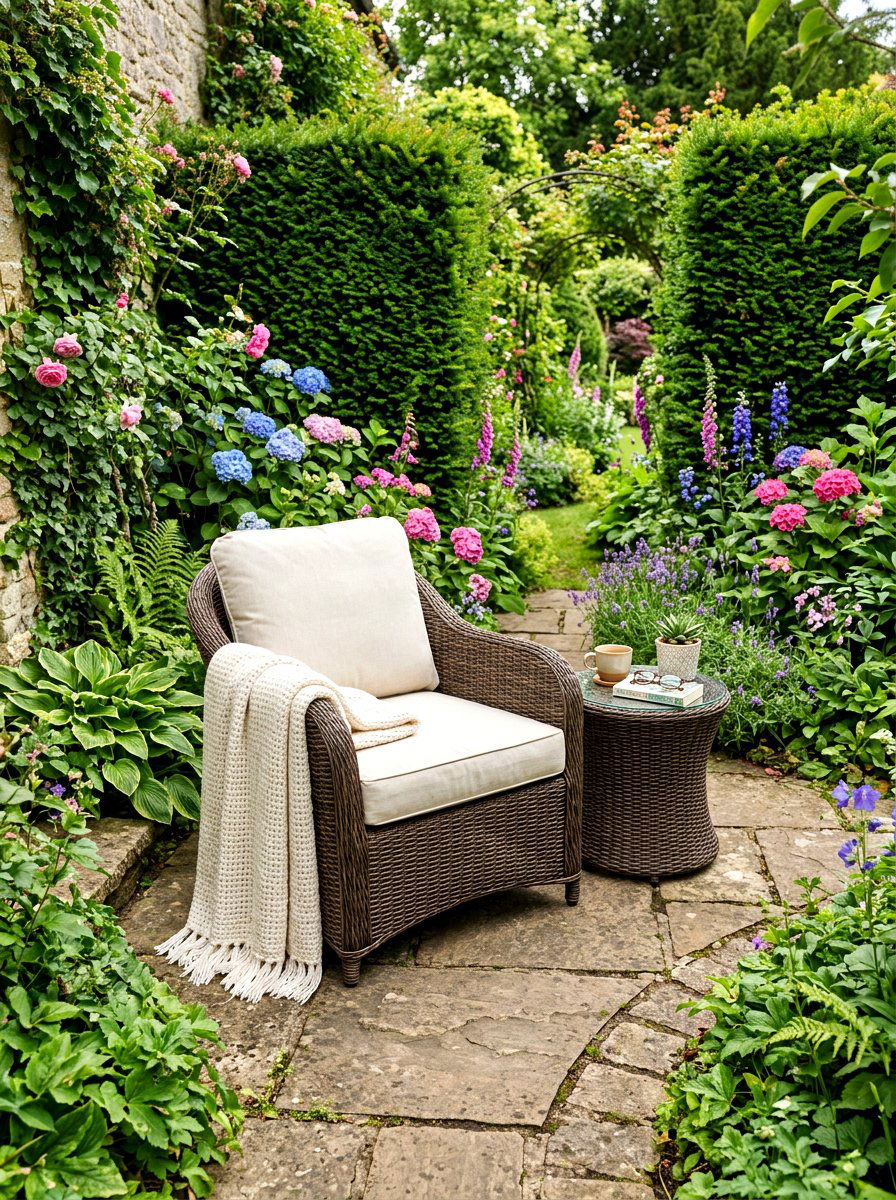 Cocoa Woven Armchair Garden Nook - 30 cocoa patio furniture ideas
