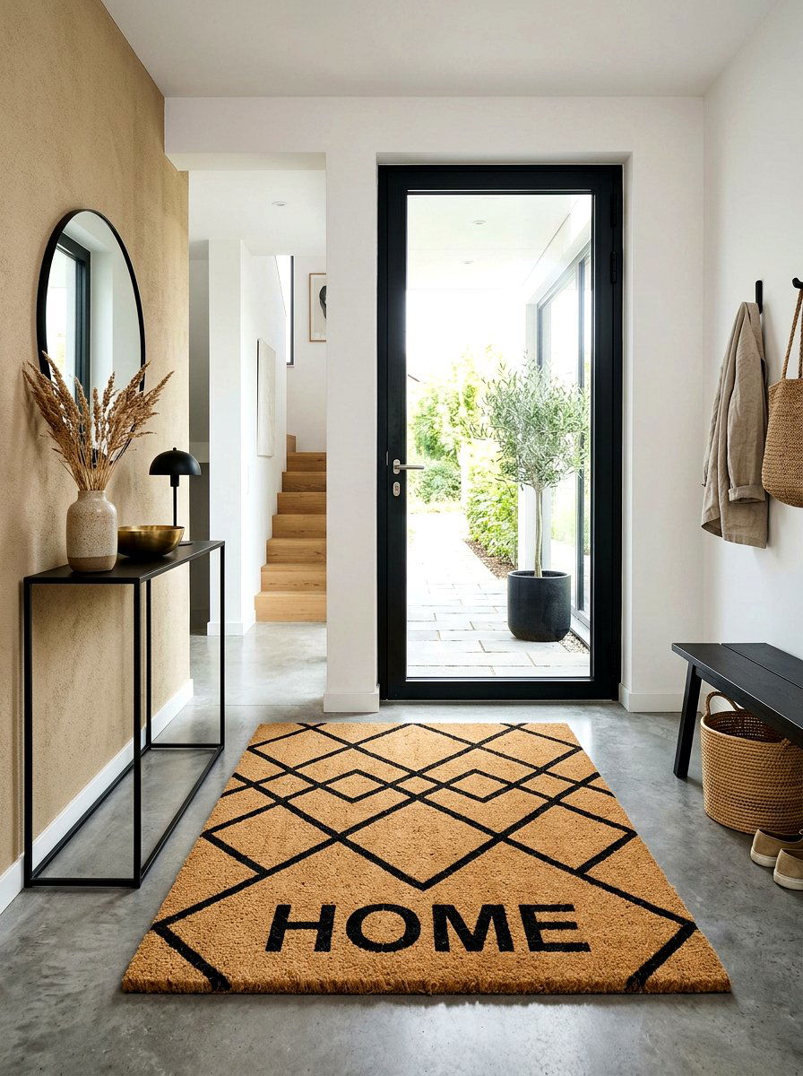 Coconut Husk Door Mat - 30 nontoxic home decor ideas