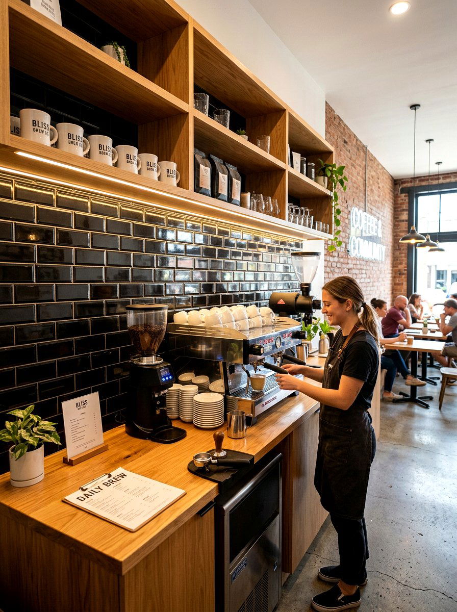 Coffee Bar Backsplash - 30 peel and stick tile ideas