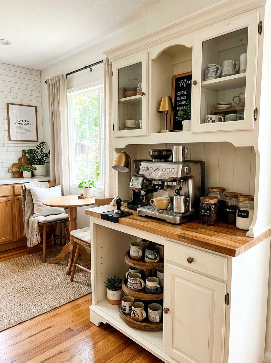 Coffee Bar Cabinet - 30 china hutch styling ideas