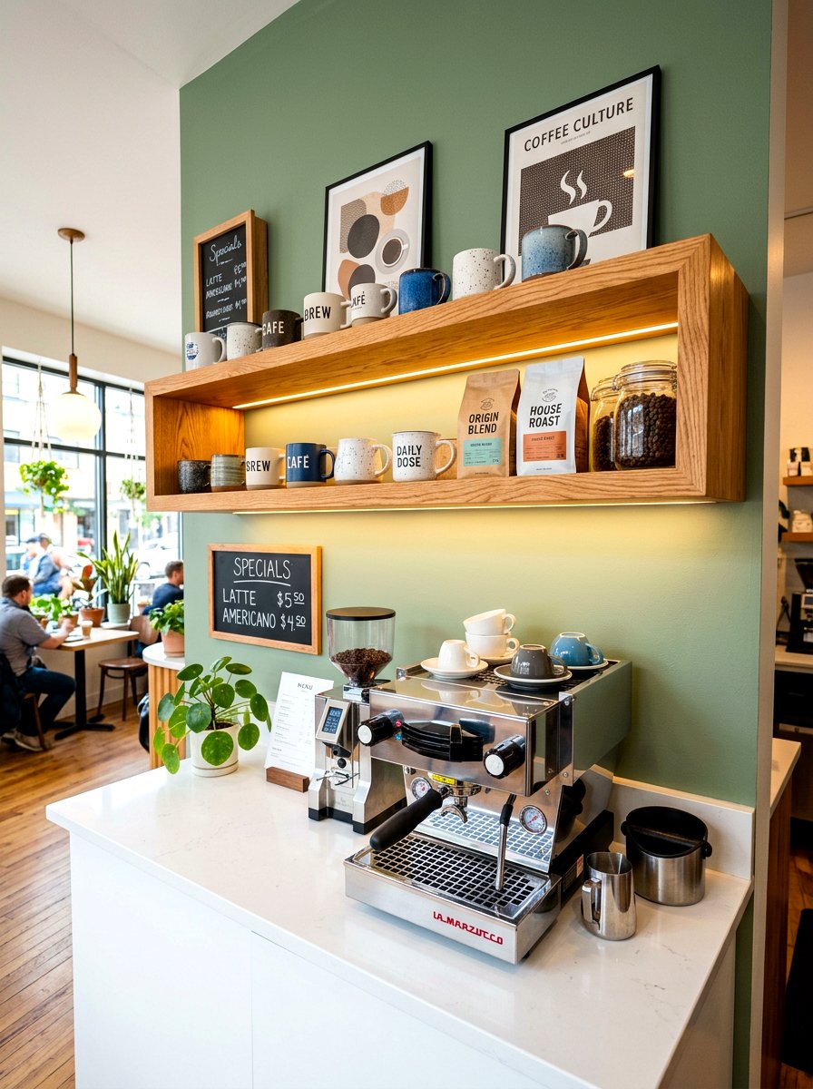 Coffee Bar Floating Shelf Light - 30 under shelf lighting ideas