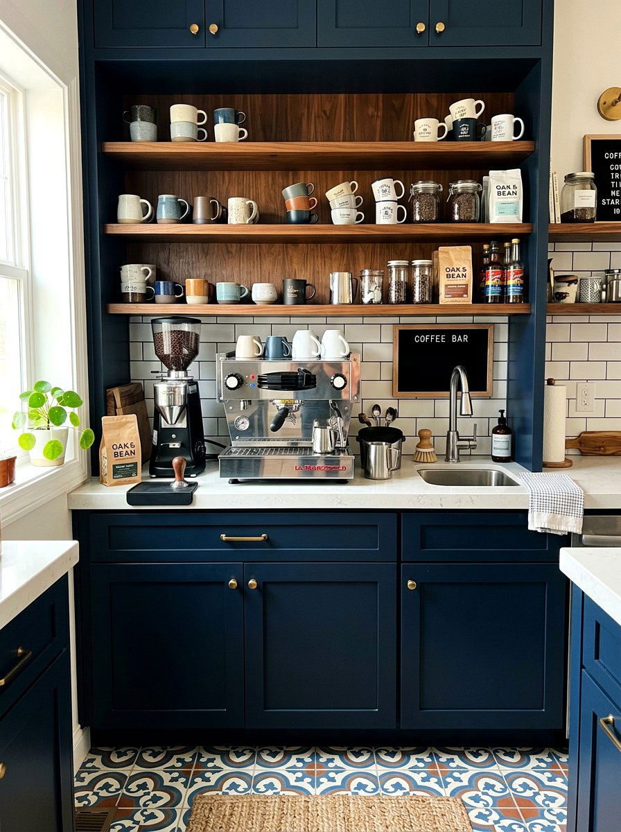 Coffee Bar Prep Area - 30 small prep kitchen ideas