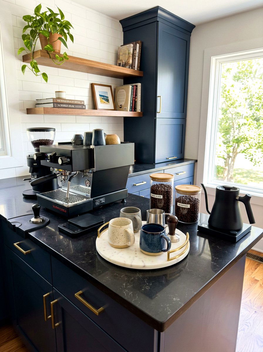 Coffee Bar Station - 30 kitchen counter decor ideas