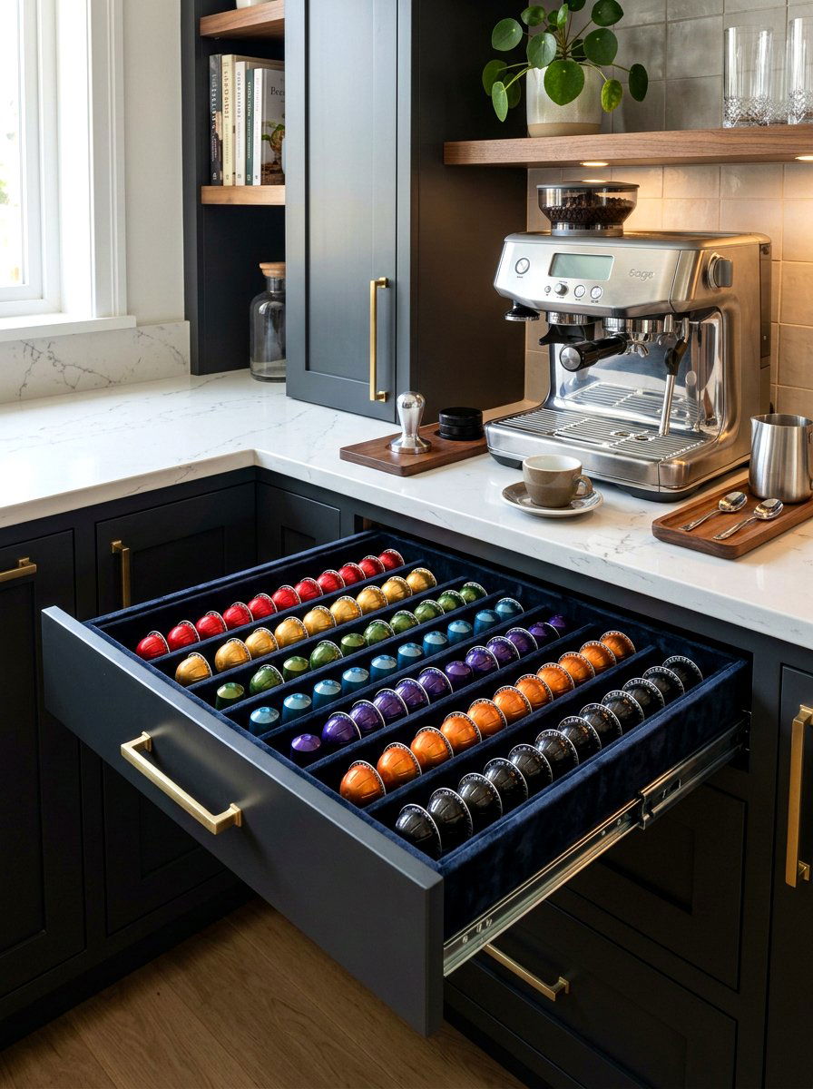 Coffee Pod Drawer Insert - 30 kitchen drawer pantry ideas