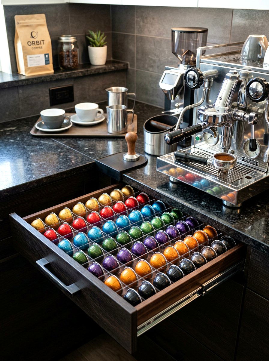 Coffee Pod Drawer Insert - 30 kitchen drawer divider ideas