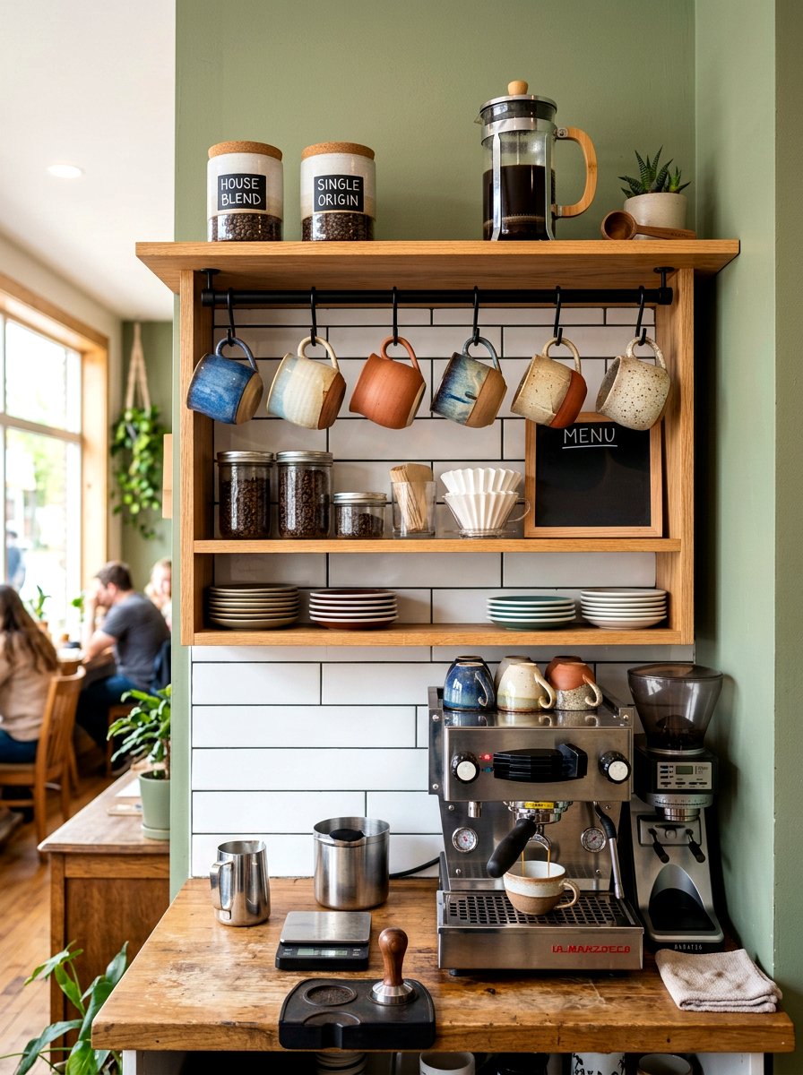 Coffee Station Open Shelving - 30 kitchen open shelf styling ideas