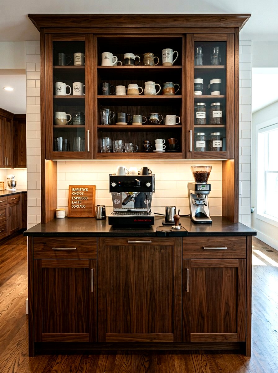 Coffee Station Pantry Cabinet - 30 appliance pantry ideas