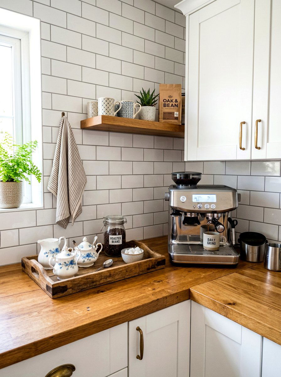 Coffee Station Setup - 30 vintage china display ideas