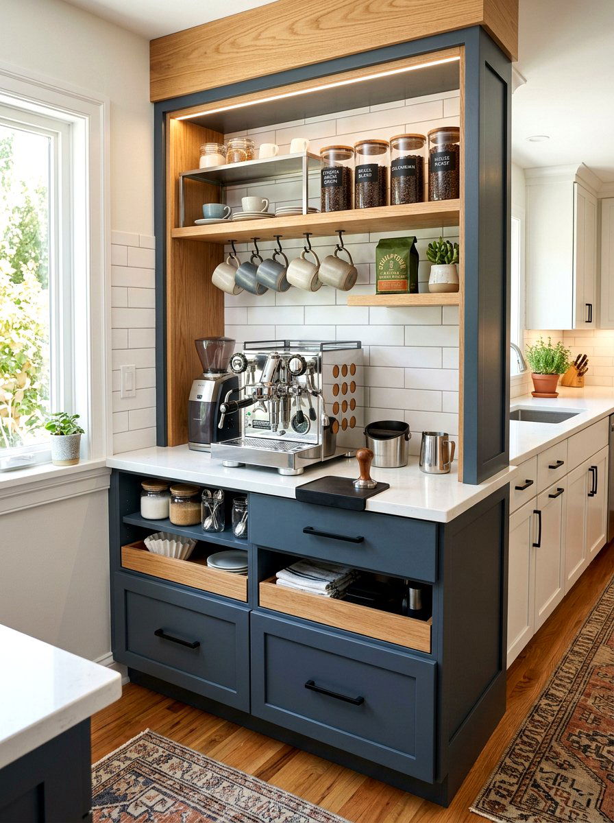 Coffee Station Storage Cabinet - 30 freestanding kitchen cabinet ideas