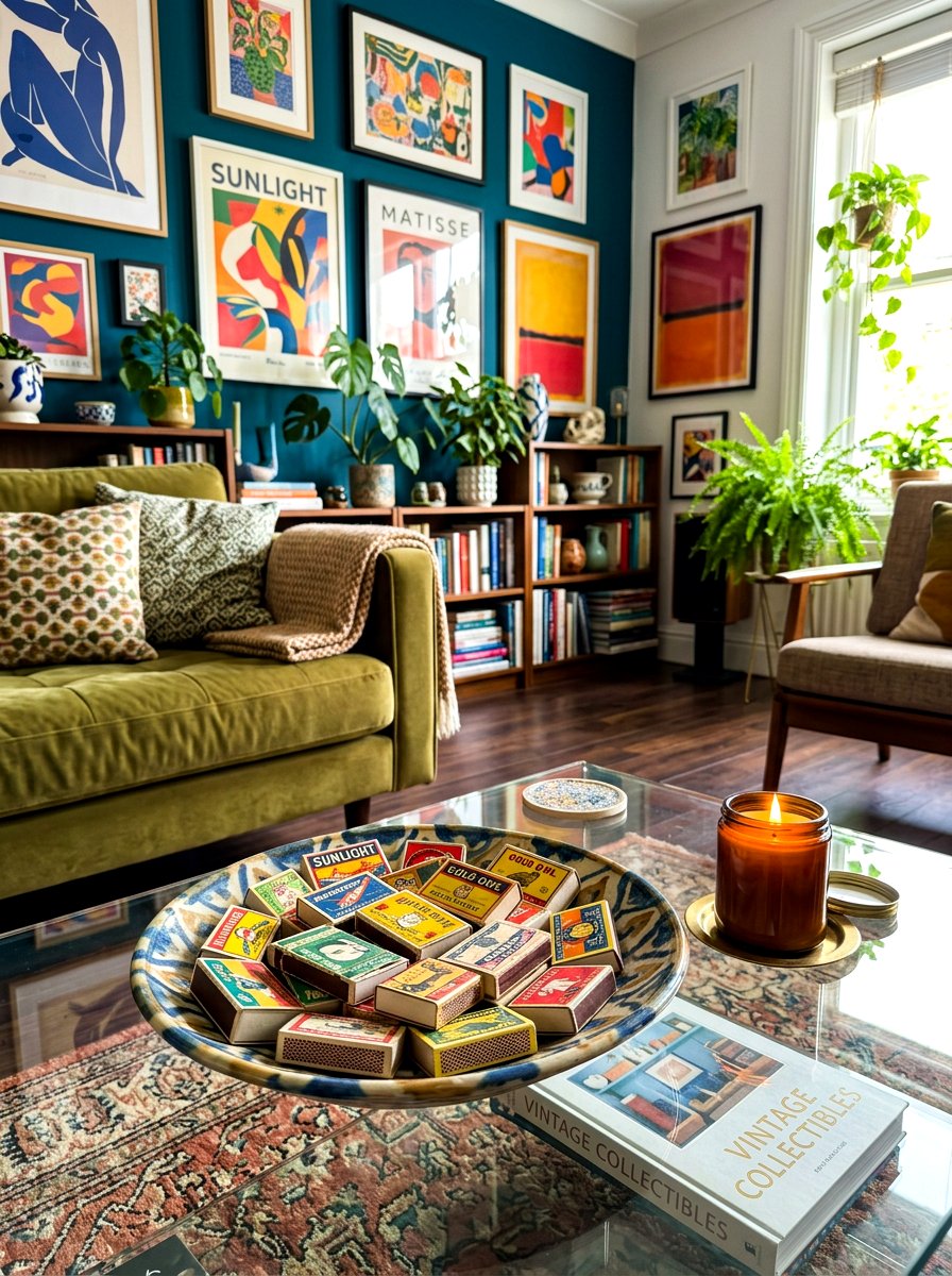 Coffee Table Matchbox Display - 30 coffee table styling ideas
