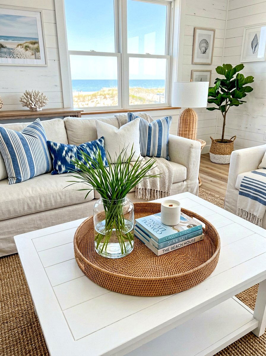 Coffee Table Rattan Texture - 30 coffee table styling ideas