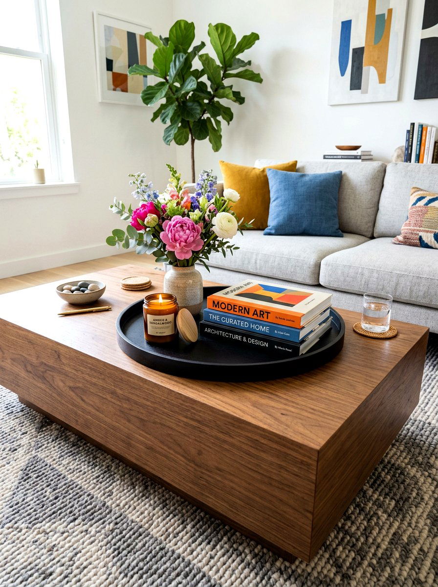 Coffee Table Styling - 30 collected apartment decor ideas