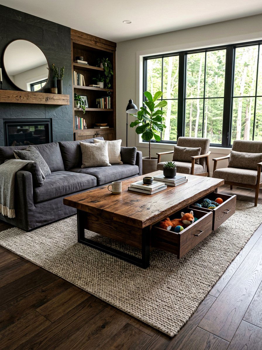 Coffee Table With Pet Toy Storage - 30 pet toy storage ideas