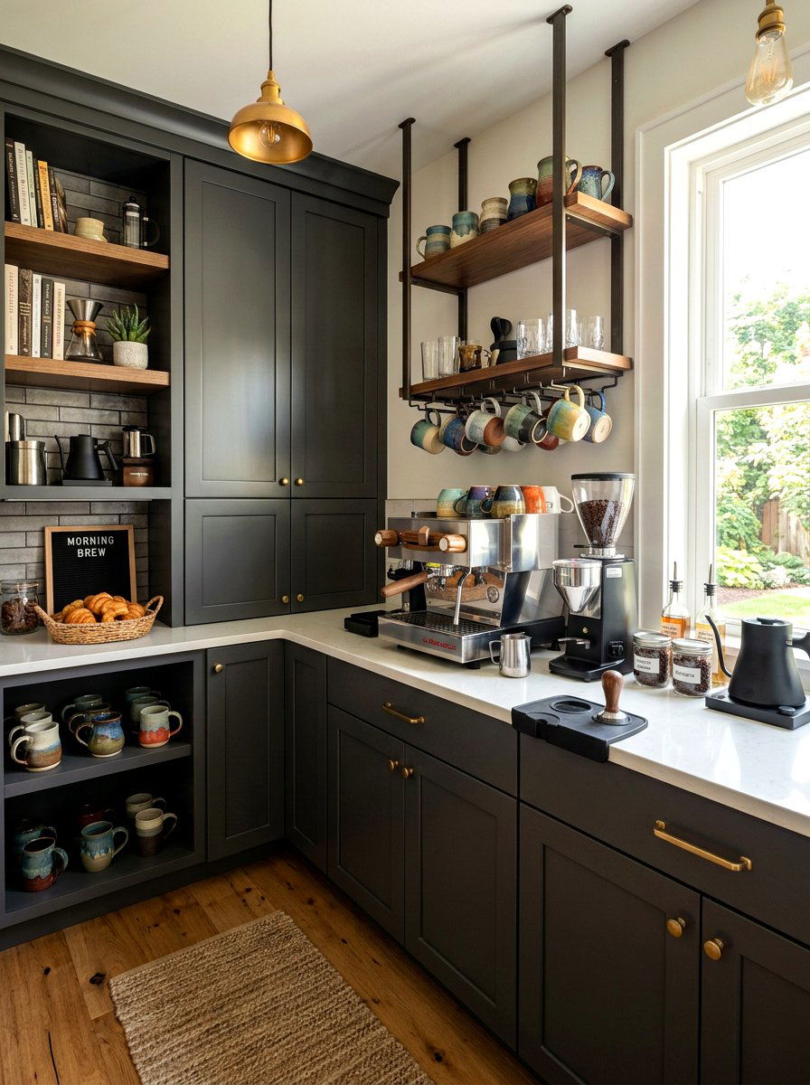 Coffee bar pantry - 30 butler pantry ideas