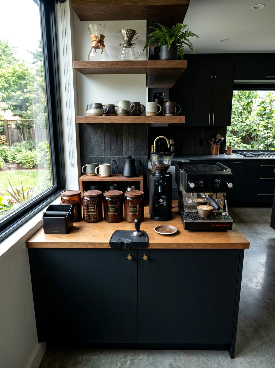 Coffee bean and ground canisters - 30 pantry decanting ideas