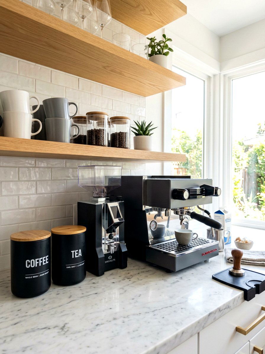 Coffee station labels - 30 label organization ideas