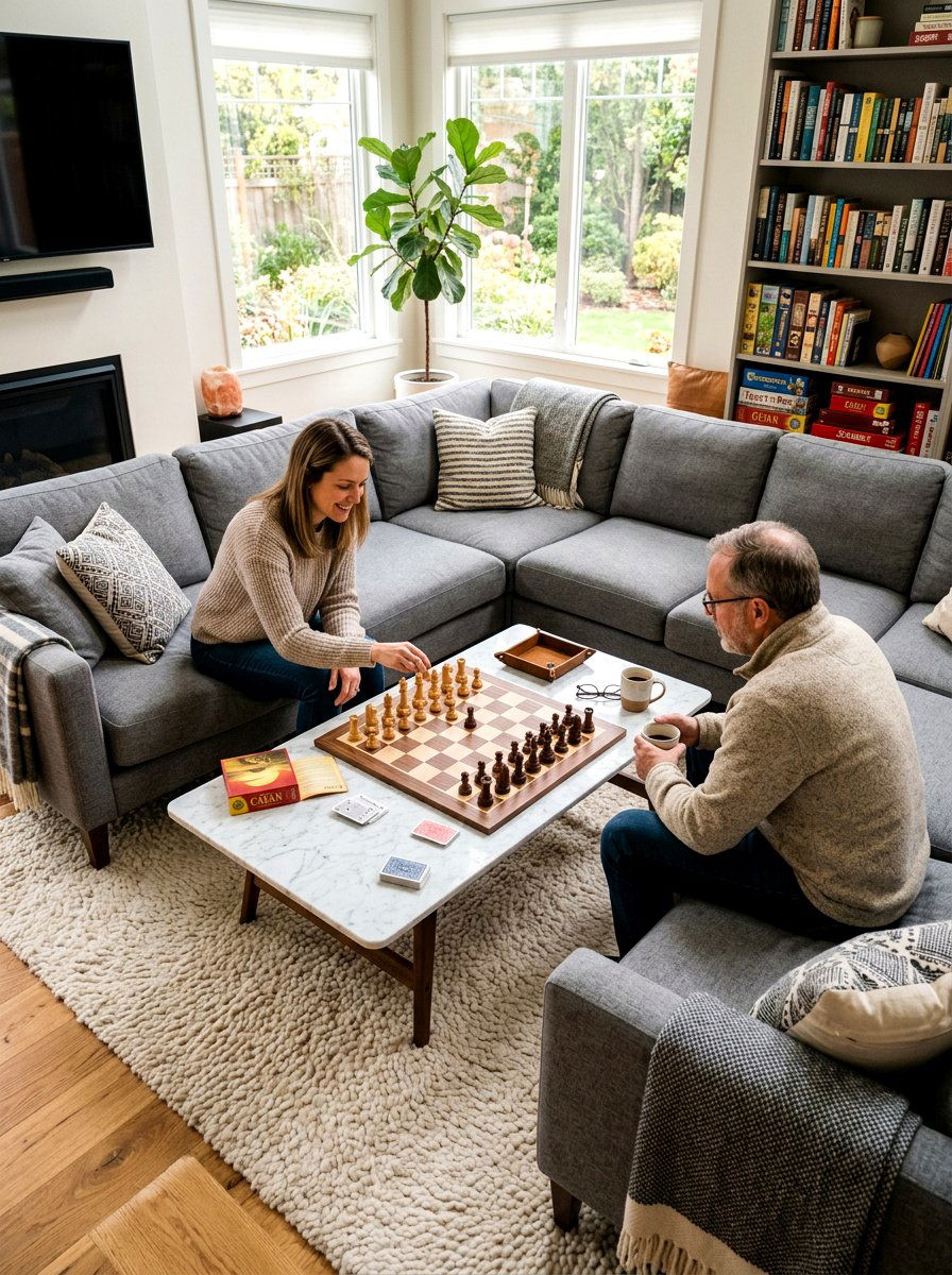 Coffee table board games - 30 friction maxxing home ideas