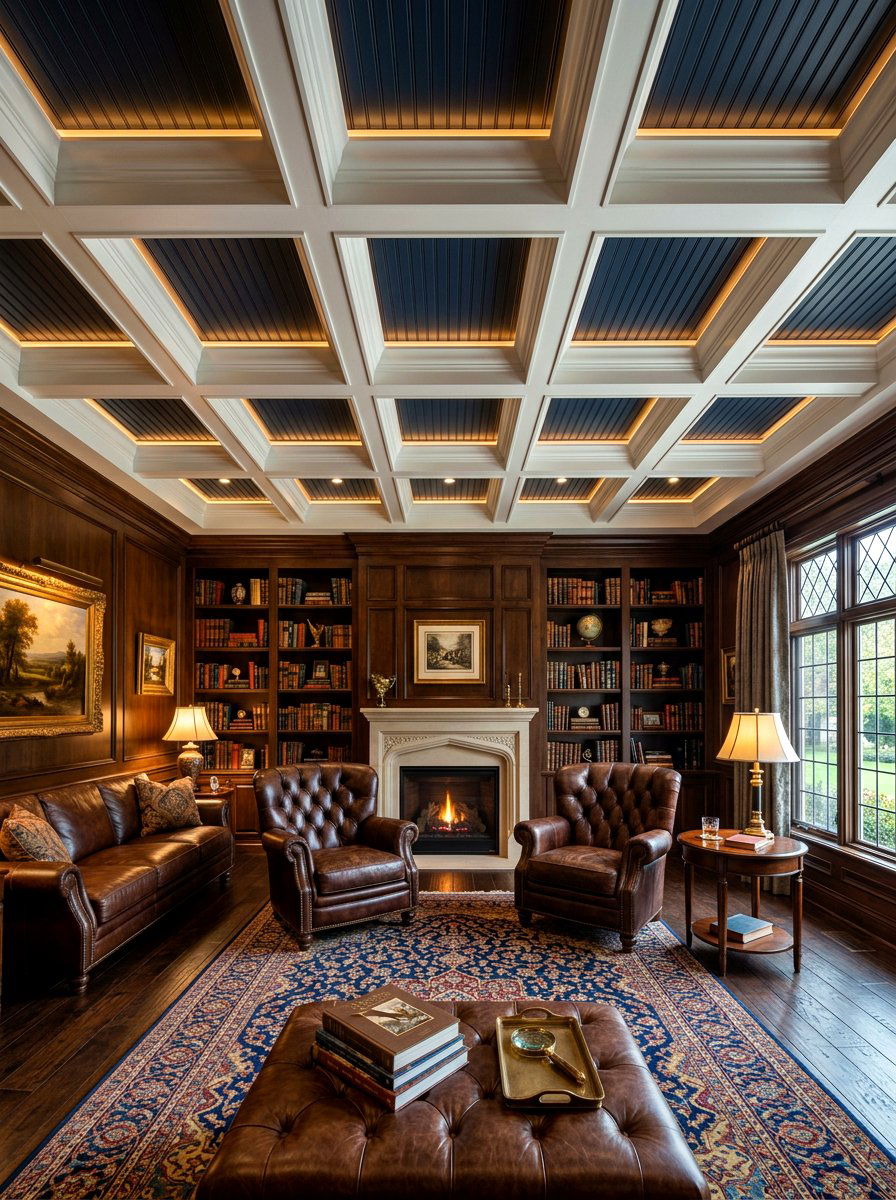 Coffered Ceiling Beadboard - 30 beadboard ceiling ideas