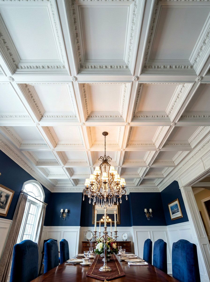 Coffered Ceiling Detail - 30 collected traditional dining room ideas