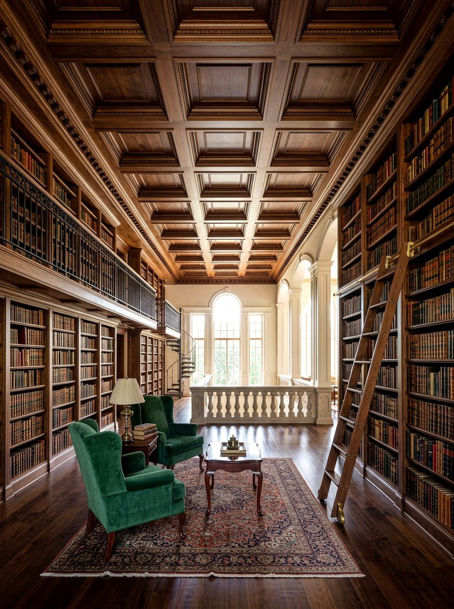 Coffered Wood Beam Ceiling - 30 wood beam ceiling ideas