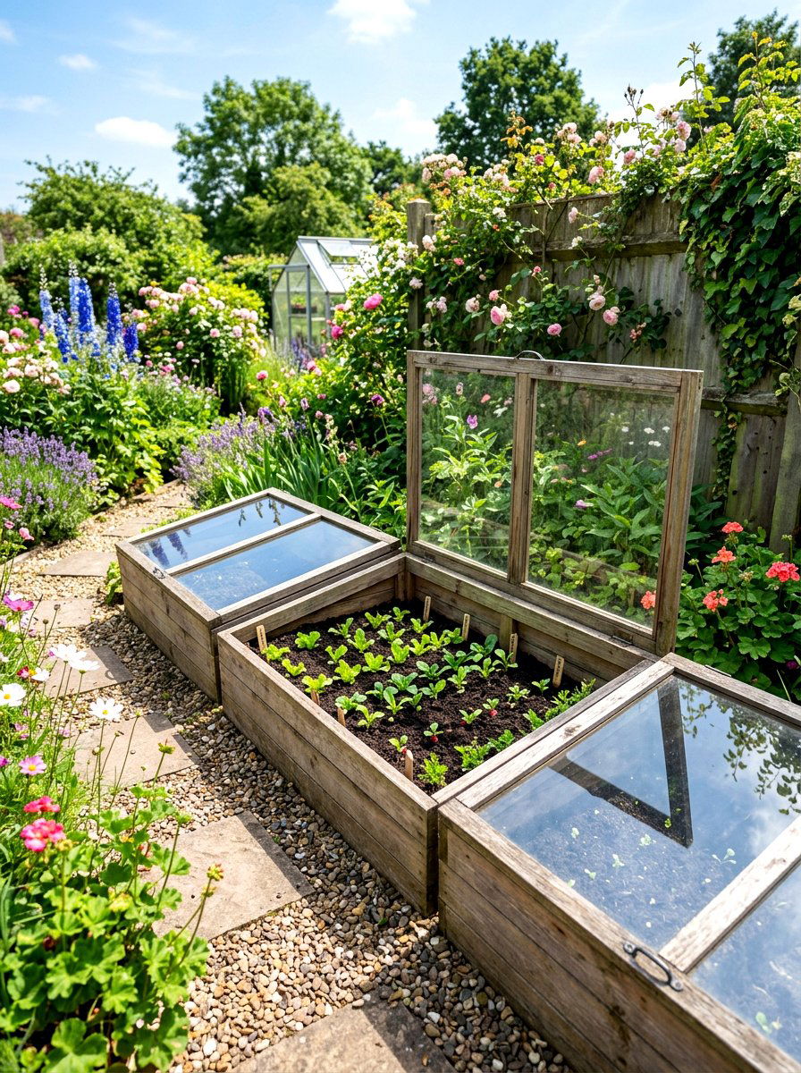 Cold Frame Garden - 30 kitchen vegetable garden ideas