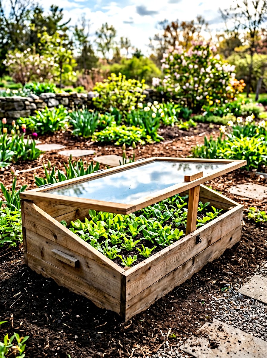 Cold Frame Garden Bed - 30 raised bed cover ideas