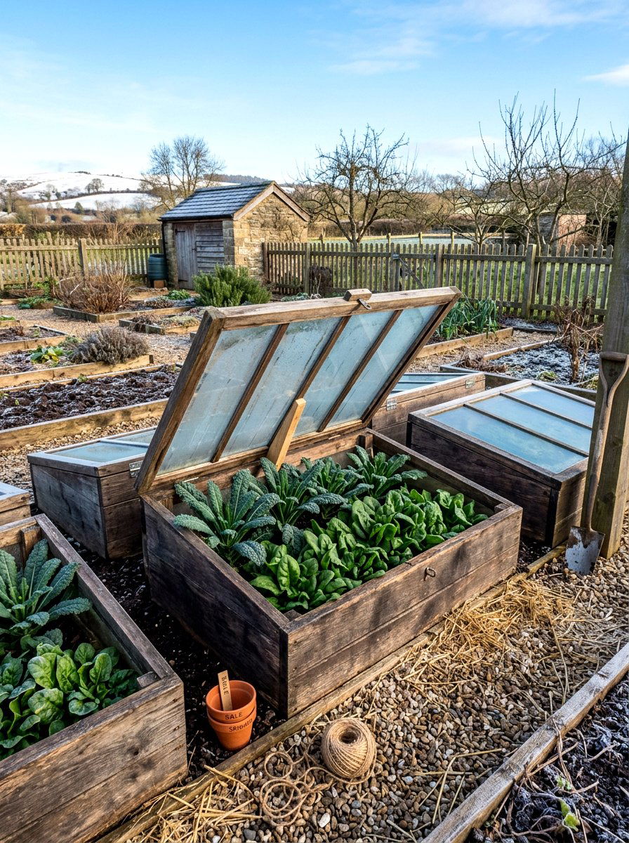 Cold Frame Vegetable Garden - 30 winter garden ideas