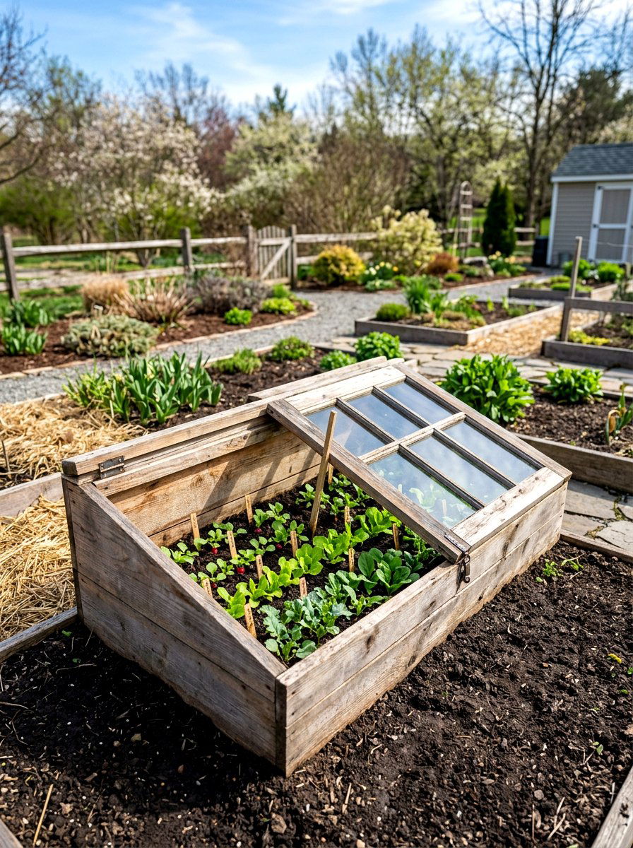 Cold Frame Vegetable Garden - 30 budget vegetable garden ideas