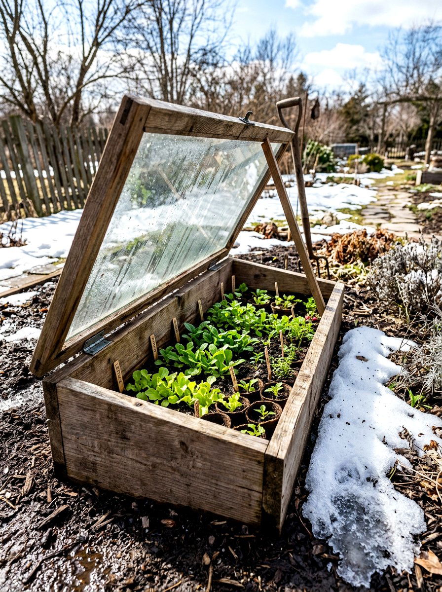 Cold frame garden bed - 30 narrow raised bed ideas